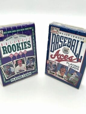 2 Sealed 1994 MLB Baseball Aces & Rookies Playing Card Decks